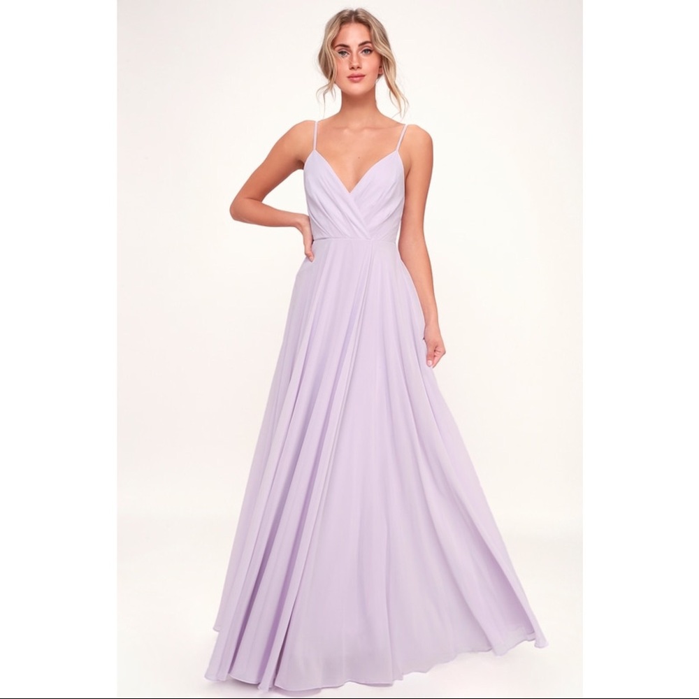 Lulus Lavender All About Love Maxi Dress Size M